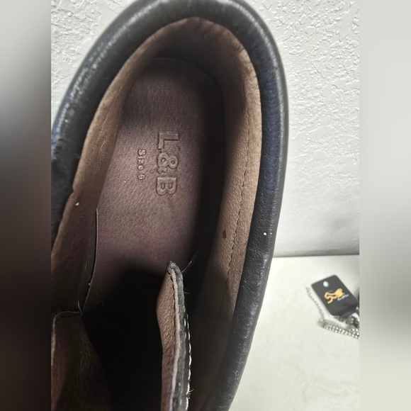 L&B Lucky & Blessed Slip On Moccisan Leather Fringe with Leopard cowhide Size 9 - Picture 5 of 7